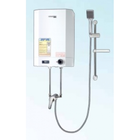 German Pool GPN-4E TMS 3000W 15Litres Storage Water Heater (With Thermometer) (Slide Bar Type Water-Saving Aerator Shower Head Set)