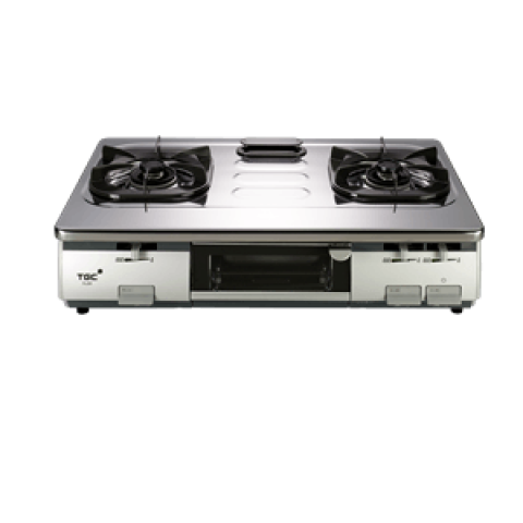 【已停產】TGC RJ3R 70厘米 煮飯寶 座檯式雙頭煤氣煮食爐 (銀色)