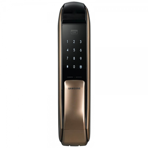 【Discontinued】Samsung SAM-SHPDP727AGEN Bluetooth/ Password/ RF-Card Smart Doorlock (Gold)
