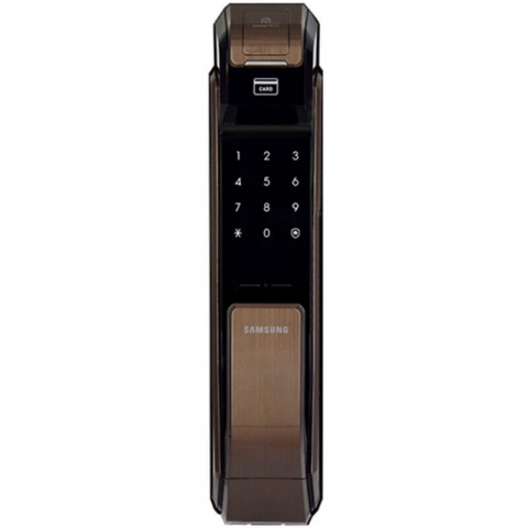 【已停產】Samsung 三星 SAM-SHSP718LMUEN 指紋/ 密碼/ 感應卡 智能電子門鎖 (銅色)