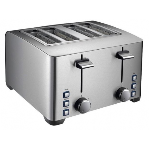 【Discontinued】Homey THT-90D 1260W 4/pcs Stainless Steel Toaster