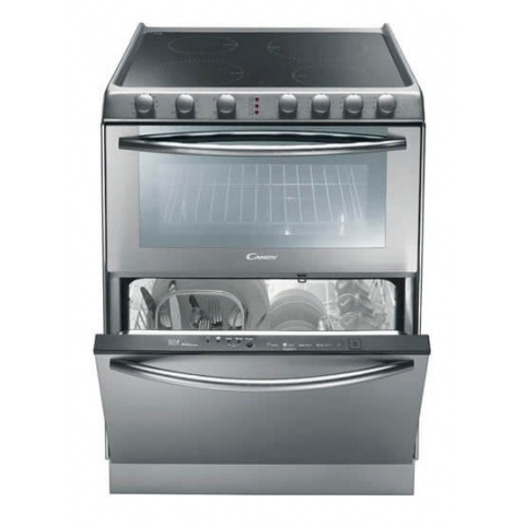 【Discontinued】Candy  TRIO9503X 60cm 6sets 4-Zone Hob with 39L Electric Oven with Dishwasher