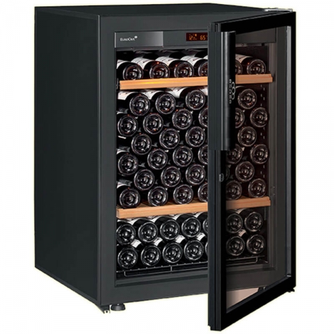 EuroCave V-PURE-S 單溫區紅酒櫃 (92瓶) (1移動架+1木架, 玻璃門)