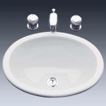 TOTO LW565 45CM Semi-embedded console lavatory