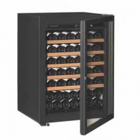 EuroCave V-PREM-S Single Temperature Zone Wine Cooler (90/bottles) (5 Sliding Shelves, Glass Door)