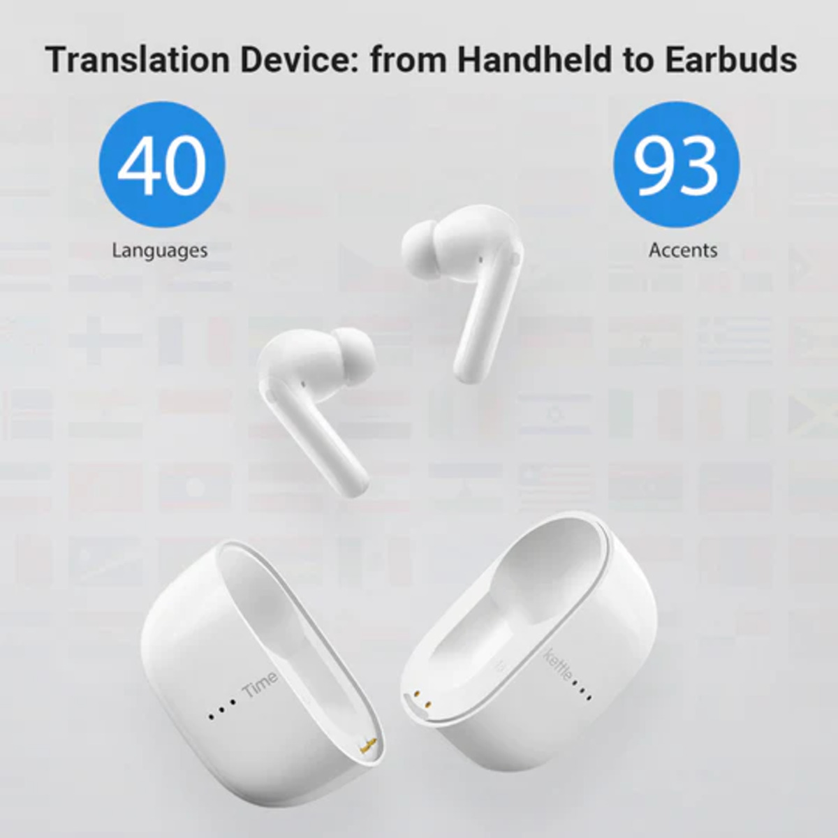 Timekettle M3 Language Translator Earbuds (White)