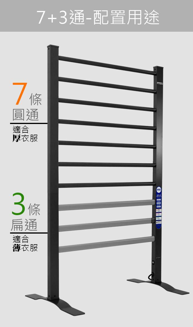 Sanwall 三煌電機 ATW02TM-10-SMART-BK 智能乾衣寶 (黑色)