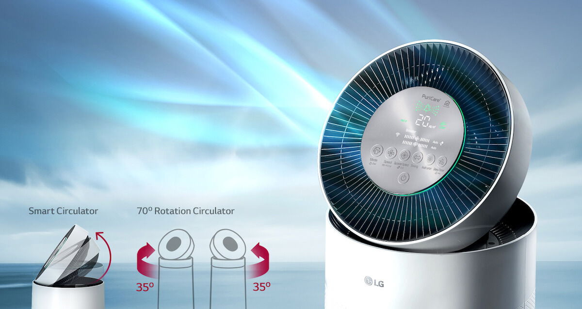 【Discontinued】LG AS60GDWV0 624ft² PuriCare™ 360° Air Purifier (With Clean Booster) (Made in Korea)