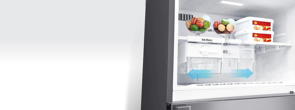 【Discontinued】LG GN-C222SLCN 209L Double-door Top Freezer Refrigerator 